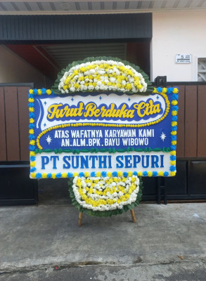 Papan Bunga Duka di Demak